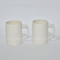 Taza mediana simple de leche pura, taza de café de cerámica blanca