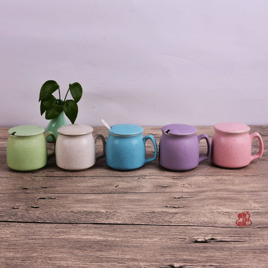 Taza de cerámica para desayuno Taza de cerámica para leche, taza de café y porcelana