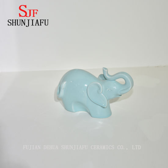 Muebles creativos para adornos / decoración de cerámica para el hogar del elefante