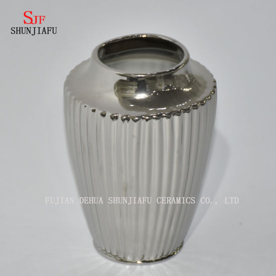 Florero de cerámica de galvanoplastia, regalo ideal para fiesta, boda, hogar, SPA