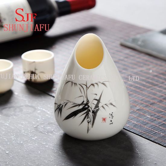 Copa de vino de porcelana Copa de vino Sake de cerámica Set de vino