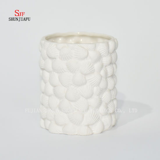 Juego de accesorios de baño de cerámica blanca de 3 piezas /, vaso, jabonera y dispensador