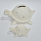 Pequeña tortuga / caracola con cristal artificial de cerámica hucha avión para regalo de niños