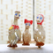 Familia originalidad regordetas figuras de pato de cerámica esmaltada