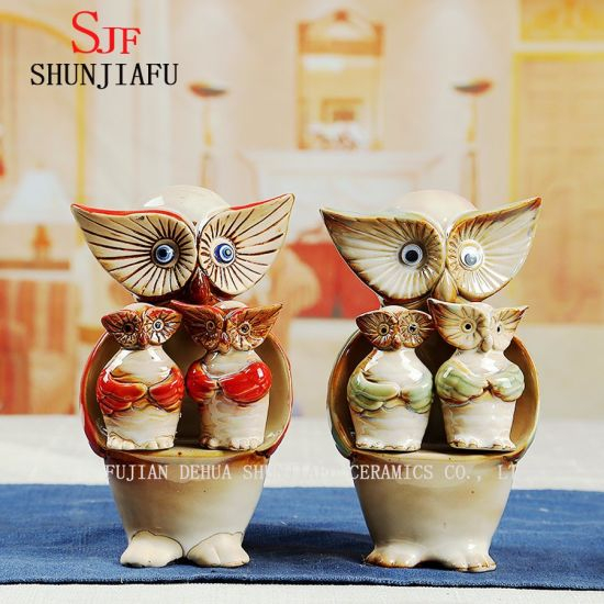 Creative Owl Pottery Harmonious para la decoración del hogar