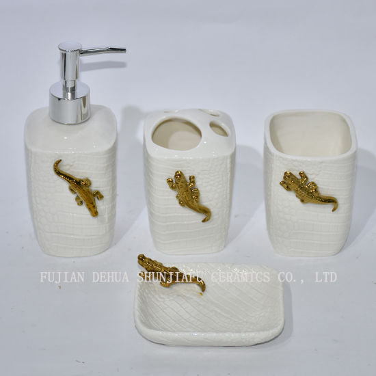 Set de baño de cerámica para decoración de baño