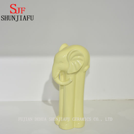 Muebles creativos para adornos de cerámica para el hogar del elefante