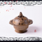 Wufu acumula riquezas quemador de incienso de loto tibetano coleccionable incensario de bronce chino artesanía decoración del hogar