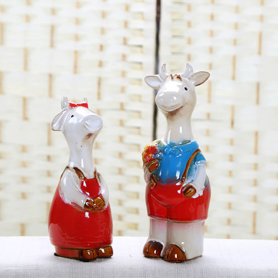 The Sheep Bride and Groom Modern Ceramic Decorate Decoraciones de la boda / B