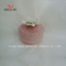 Joyero de cerámica rosa con tapa de flor rosa blanca