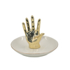 Soporte de diseño de soporte de mano Bandeja de cerámica para joyas