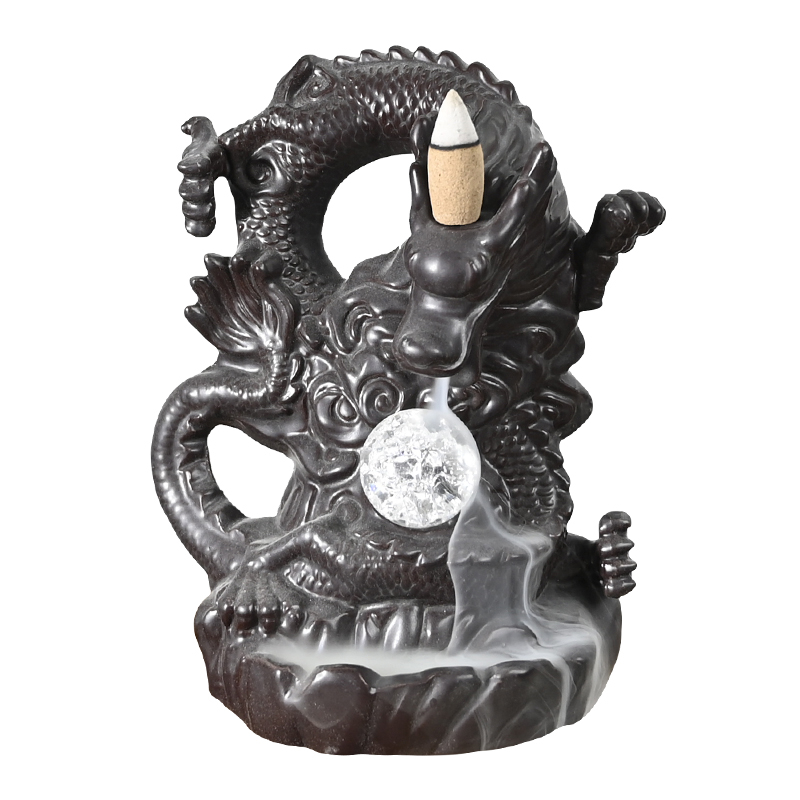 Ceramic Dragon Waterfall Backflow Inciense Quemador Proveedor de producción