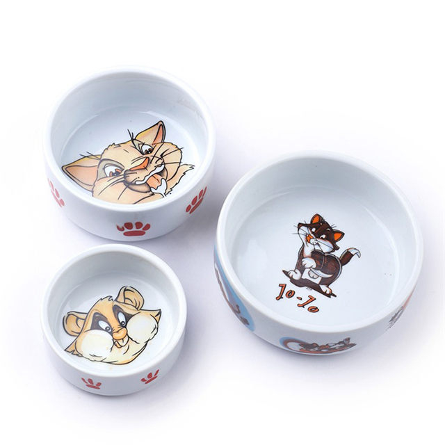 Tazón de impresión de fondo lindo Patrón de perro Tazón de perro de porcelana tazón de perro productos para mascotas tazón de perro tazón de perro