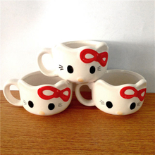 Taza de cerámica blanca Logo de Fox Postre Cuencos de helado de cerámica Taza de helado de cerámica