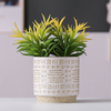 Ceramic Flower Plant Plantador de planta tallada Decoración de la mesa del hogar Decoración del hogar