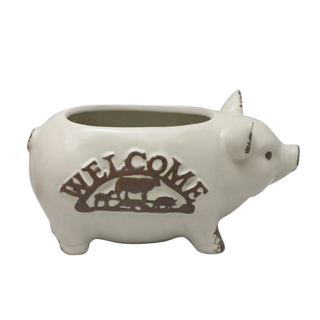 soporte de cerámica Maceta de cerámica de diseño estilo cerdo