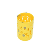 Corazón Navidad Ahuecado Con Esmalte Amarillo Velas Cerámica Linternas