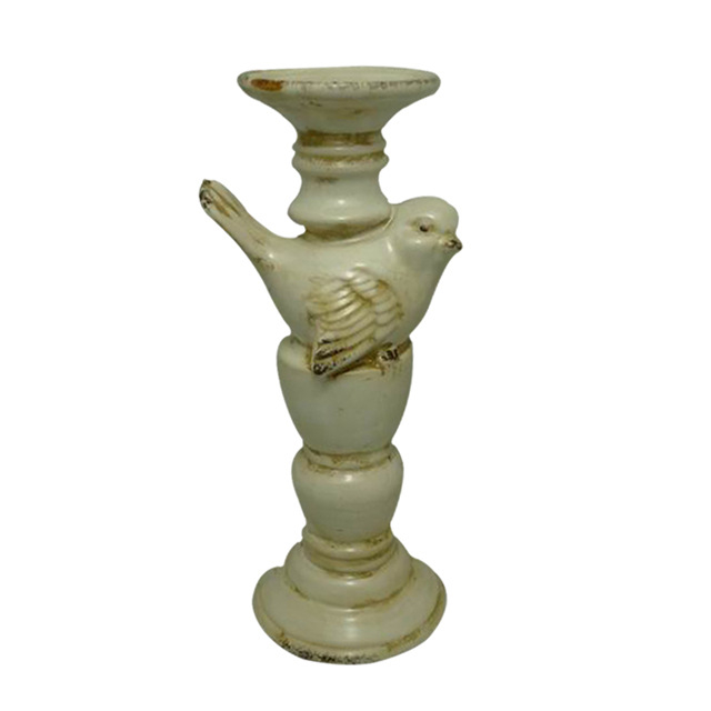 Kalalou Roman Ceramic Little bird Pilar Candelabros